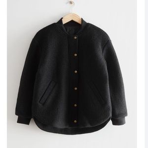 & other stories oversized wool bomber